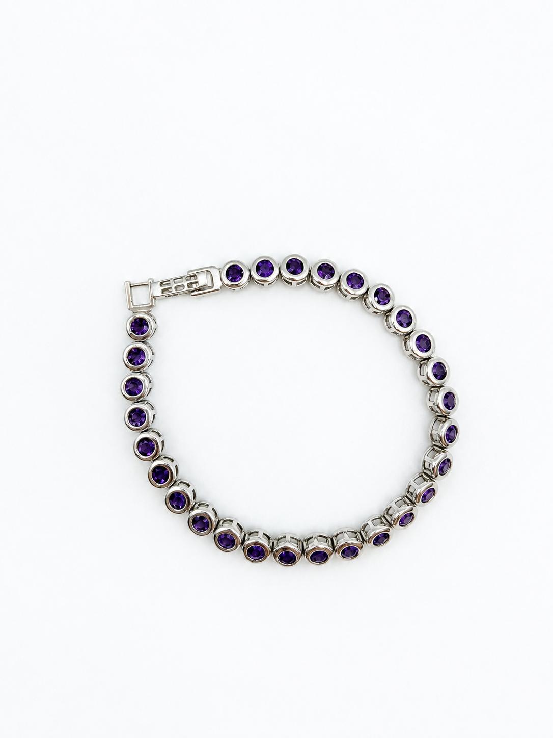 Violet Orbit Amethysrt bracelet