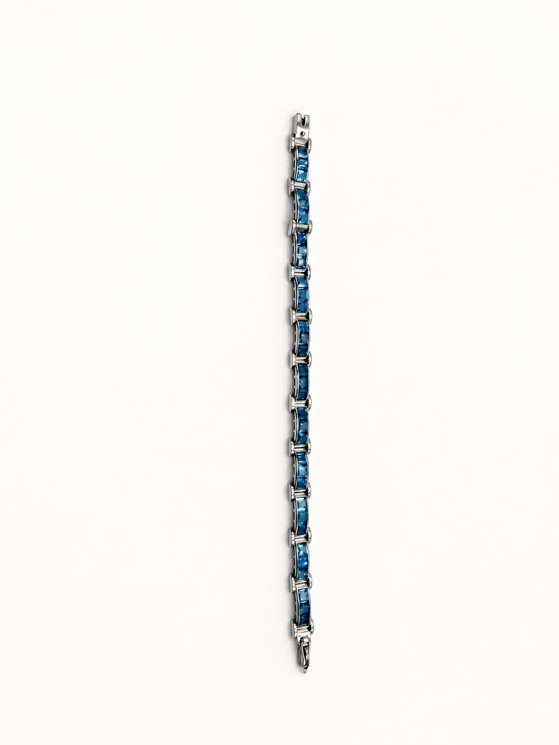 Azure Halo Swiss Blue Topaz Bracelet