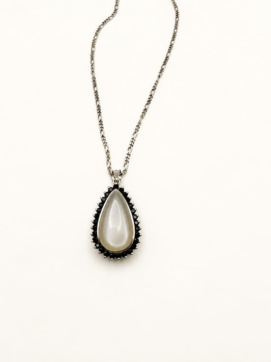 Sapphire Moonlight Teardrop Pendant