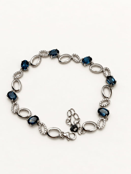 Celestial Tide London Blue Topaz Bracelet